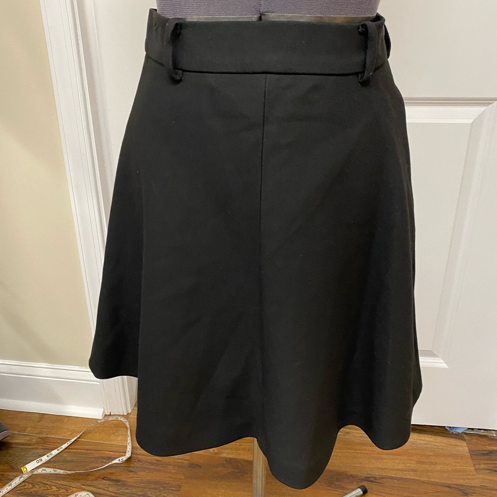 Zara Black A-Line Skirt